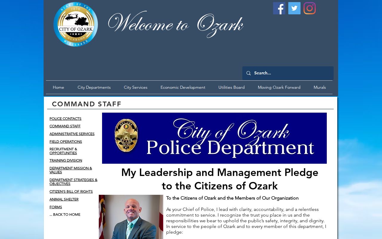 Ozark Police records instructions for Dale County arrest reports
